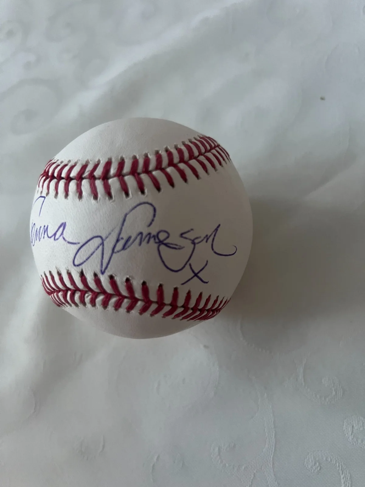 Jenna Jameson Adult Star signed MLB Baseball autographed JSA, image 2