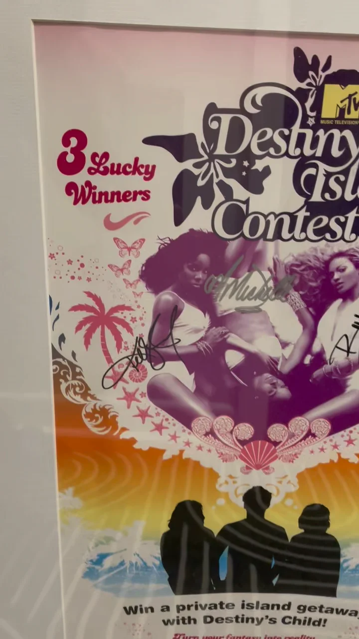 Destiny's Child All 3 Signed MTV Destiny Isle Contest 2005 from LIFEbeat auction, изображение 2