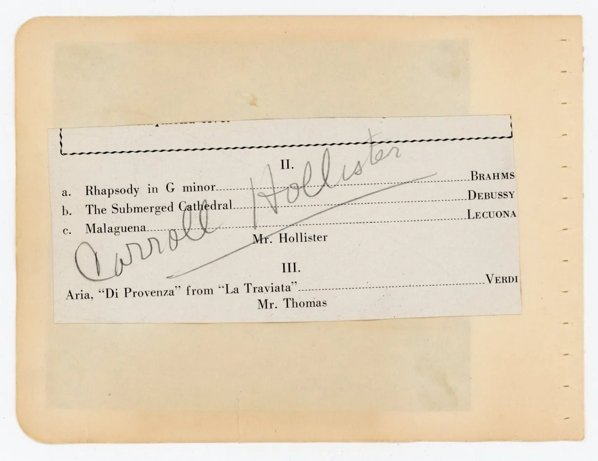 Rosa Ponselle & Carroll Hollister - Clipped Signatures Affixed to an Album Page, изображение 2
