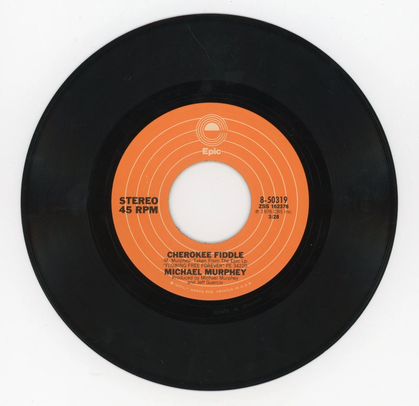 Michael Murphy - Signed 45 RPM Record Sleeve w/ Original Record, image 3