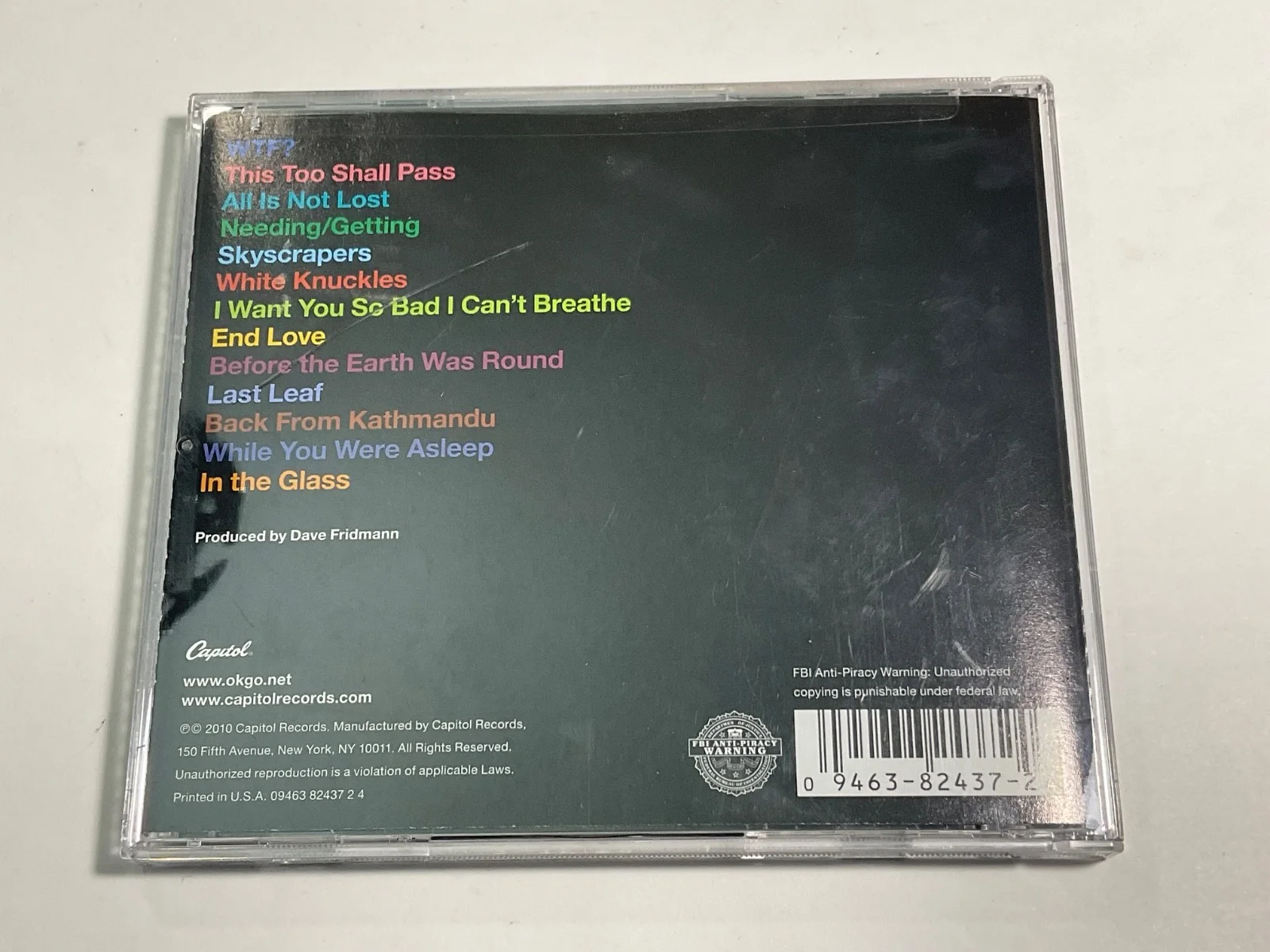 OK GO - Damian Kulash — OK GO Band All 4 signed "OF THE BLUE COLOUR OF THE SKY" CD Damian Kulash Exc., изображение 5