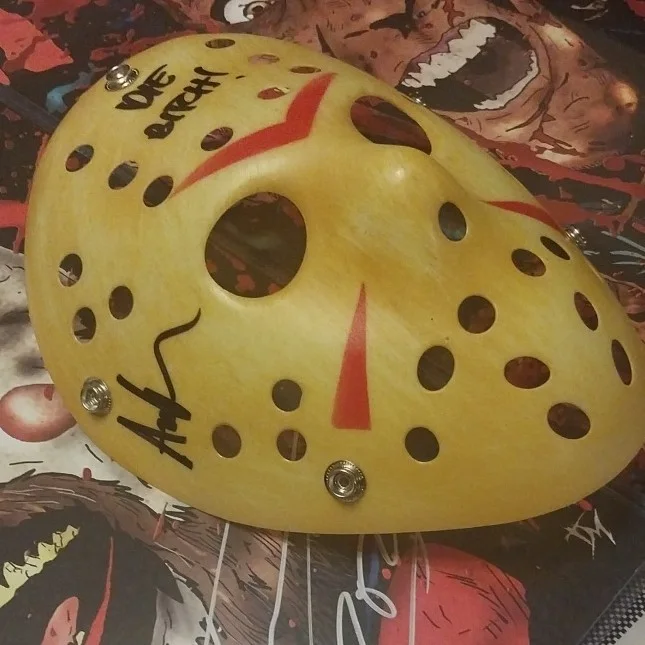 Friday the 13th Jason Signed Replica Mask Beckett Authenticated Autograph (ARI), image 2