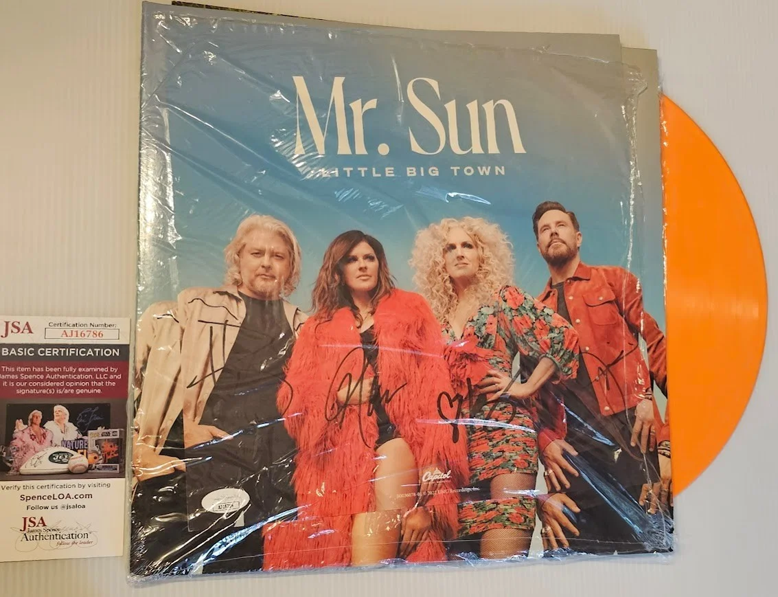 Little Big Town SIGNED Vinyl LP Mr. Sun New AUTOGRAPHED INSERT JSA COA, image 2