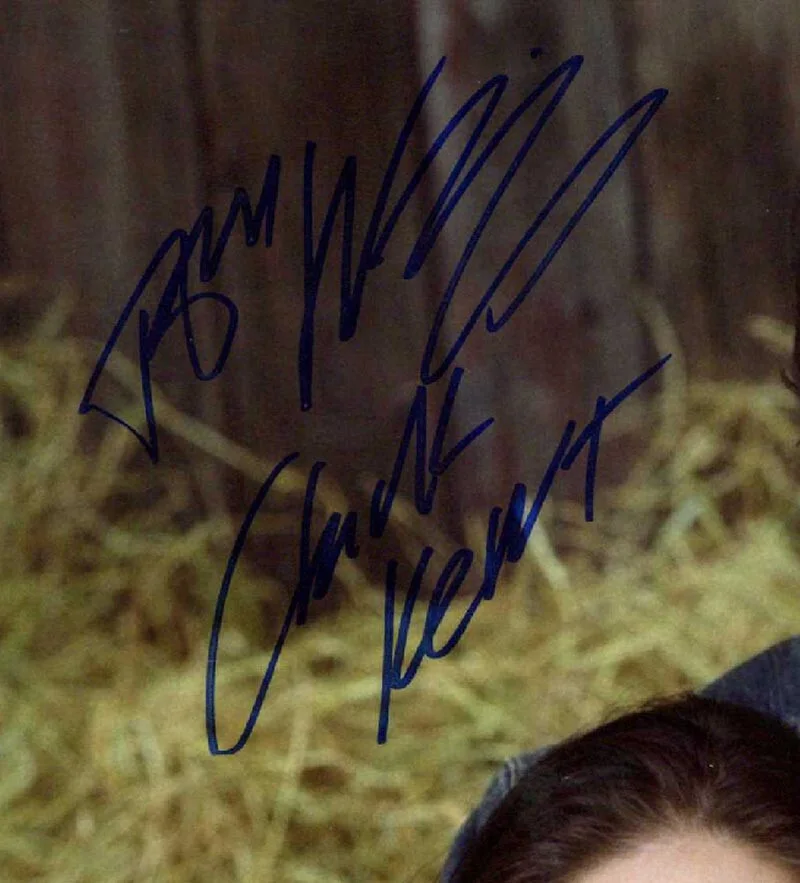 TOM WELLING KRISTIN KREUK SIGNED 11x14 PHOTO + CLARK LANA SMALLVILLE BECKETT BAS, изображение 2