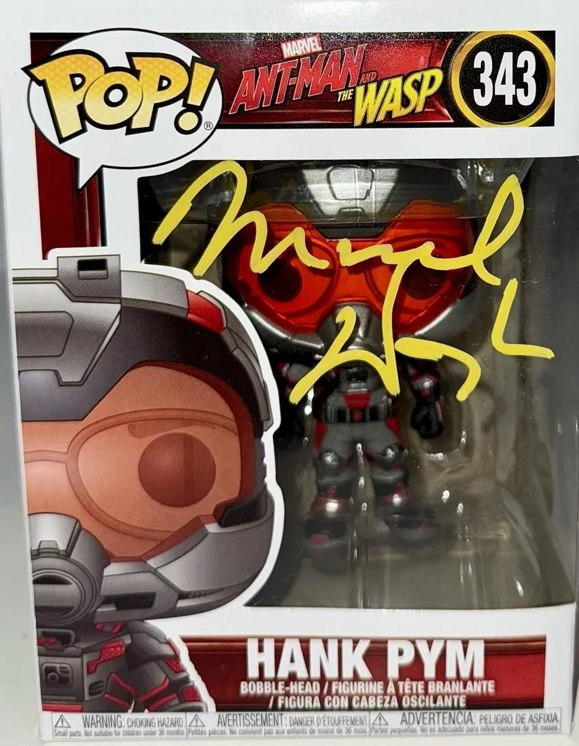 Michael Douglas — Michael Douglas Signed Funko Pop #343 "Hank Pym" (Ant-Man) - Beckett COA, изображение 2