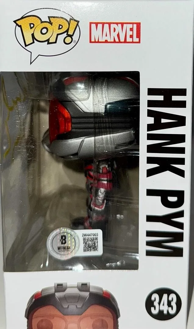 Michael Douglas — Michael Douglas Signed Funko Pop #343 "Hank Pym" (Ant-Man) - Beckett COA, изображение 3