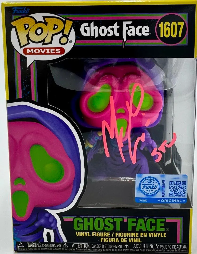 Matthew Lillard Signed Funko #1607 Ghost Face (Scream) - OC Celebrity Marketing, image 2