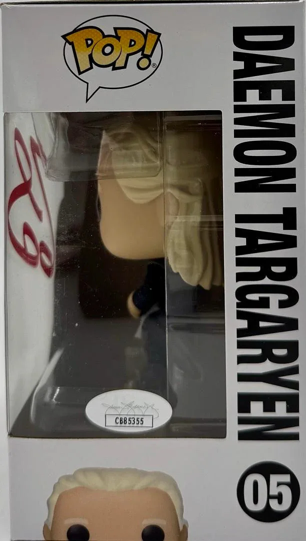 Matt Smith Signed Funko #05 Daemon Targaryen (GOTG - House Of The Dragon) - JSA, изображение 3