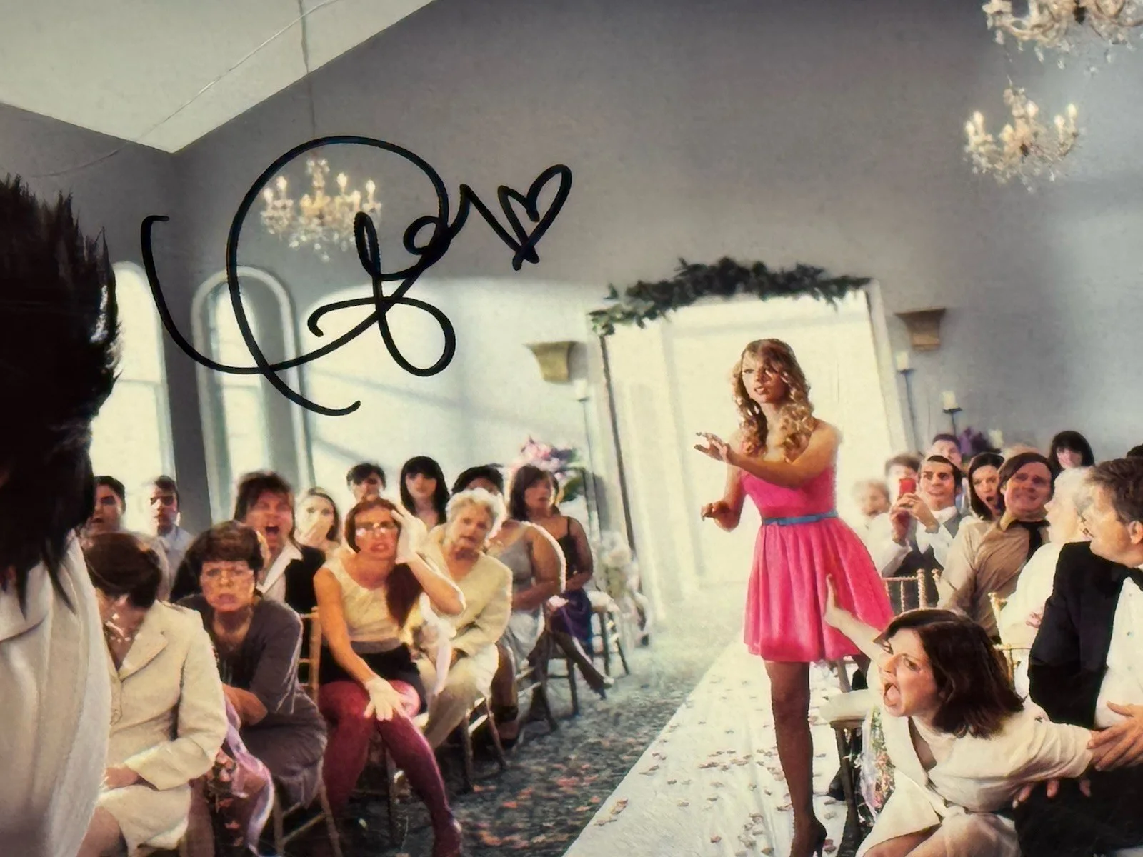 Taylor Swift Signed Lithograph 'Speak Now' Framed 28x13, image 4