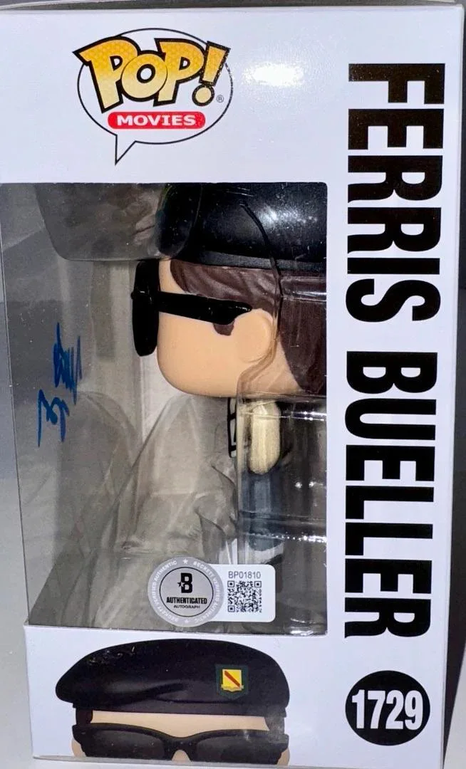 Matthew Broderick Signed Funko Pop Pop Beckett COA, image 3