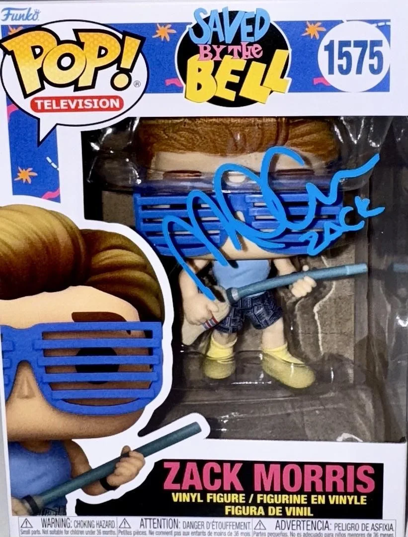 Mark Paul Gosselaar Signed Funko#1575 Zack Morris (Saved By The Bell) - Beckett, изображение 2