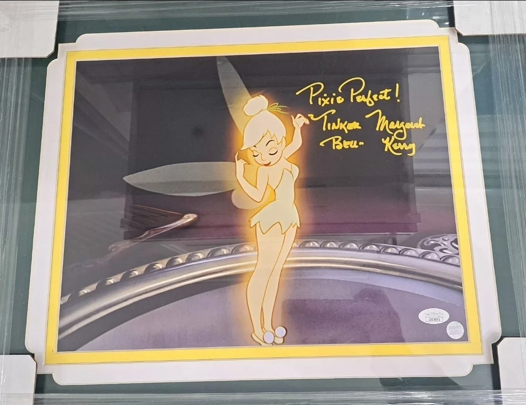 MARGARET KERRY TINKER BELL Signed Framed/Matte Peter Pan 11x14 Photo JSA COA New, image 2