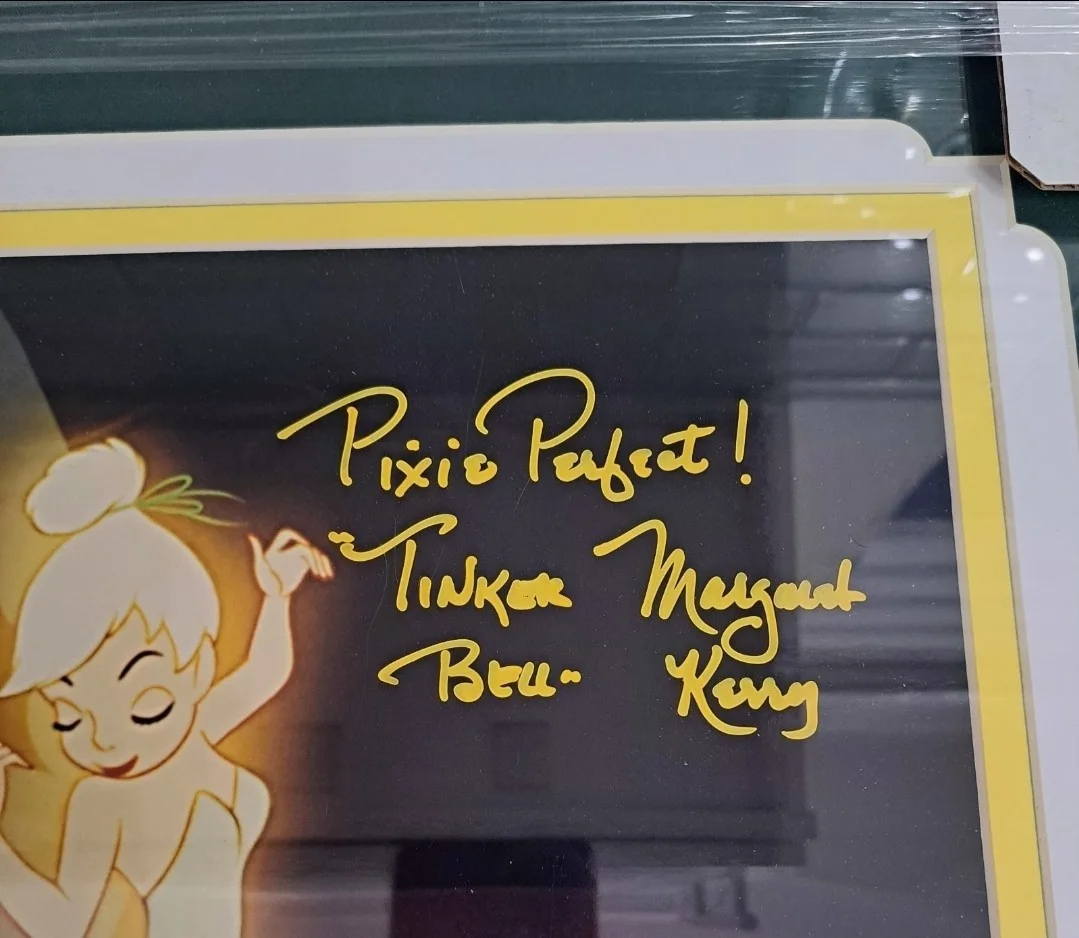 MARGARET KERRY TINKER BELL Signed Framed/Matte Peter Pan 11x14 Photo JSA COA New, image 3