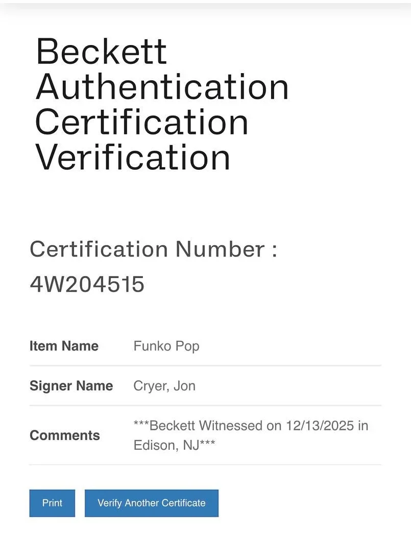 Jon Cryer signed "Duckie Dale" Funko #1721 w/char name (Pretty in Pink)-Beckett, изображение 5