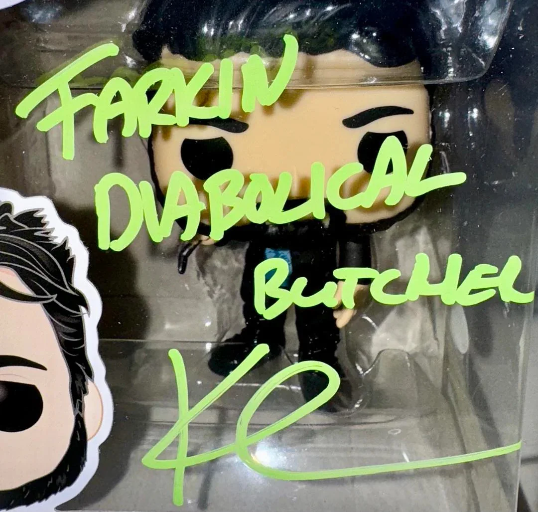 Karl Urban Signed Funko #977 "Billy Butcher" (The Boys) w/quote - JSA COA, изображение 2
