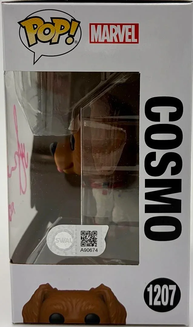 Maria Bakalova — Maria Bakalova signed "Cosmo" Funko #1207 (GOTG) - SWAU COA, image 3