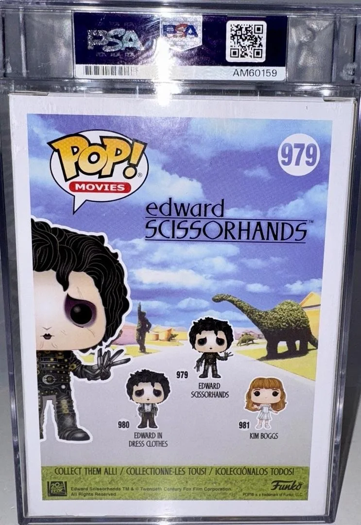 Johnny Depp Signed Funko Pop #979 Edward Scissorhands - JSA & PSA COA #1, изображение 3
