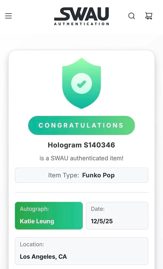 Katie Leung Signed "Caitlyn" Funko Pop #1488 (Arcane) - SWAU COA, image 5