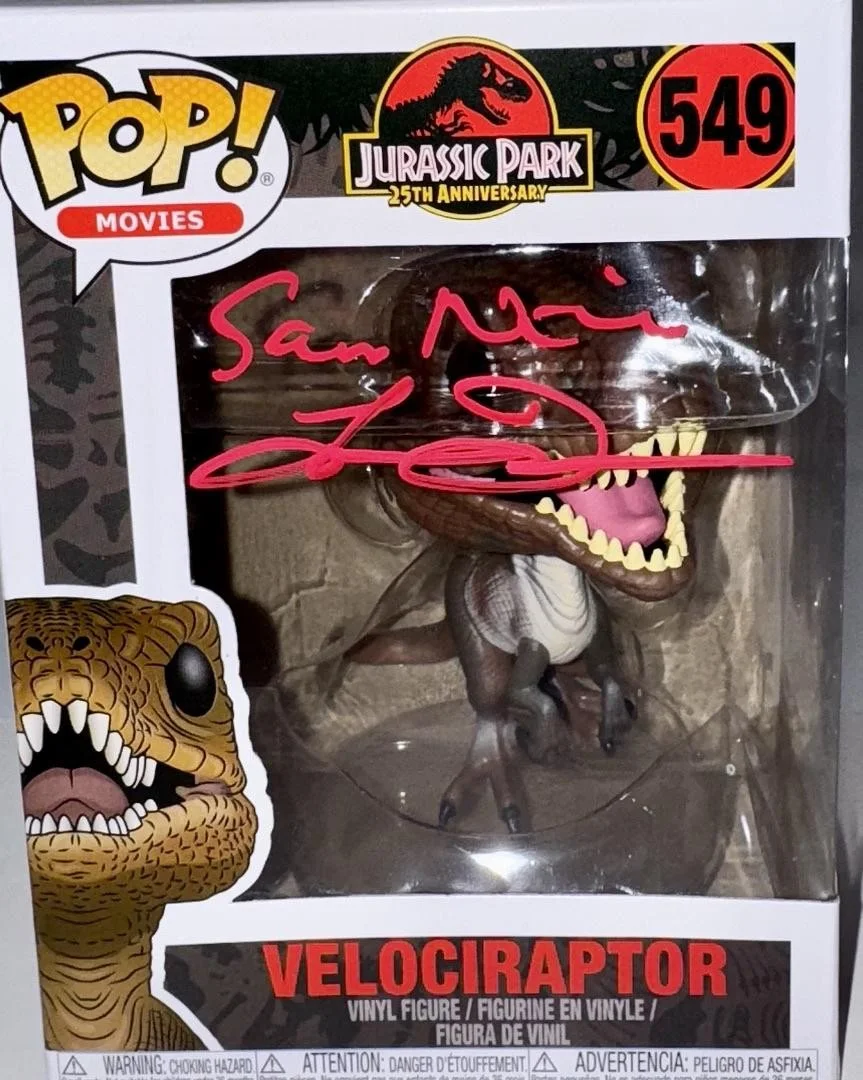 Laura Dern & Sam Neill Signed 25th Ann Funko #549 (Jurassic Park)-Celebrity Auth, image 2