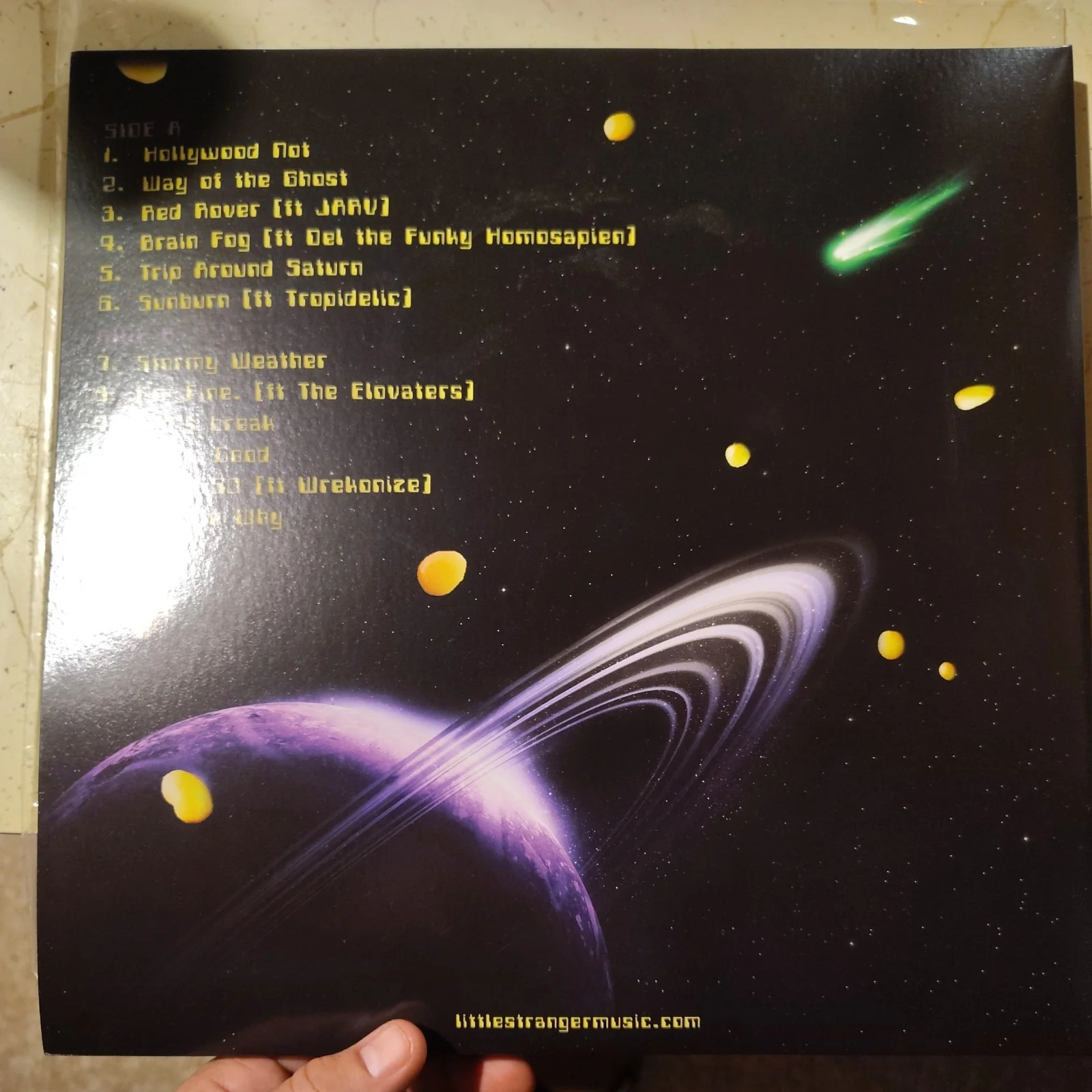 LITTLE STRANGER BAND SIGNED TRIP AROUND SATURN VINYL LP RECORD ALBUM, изображение 3