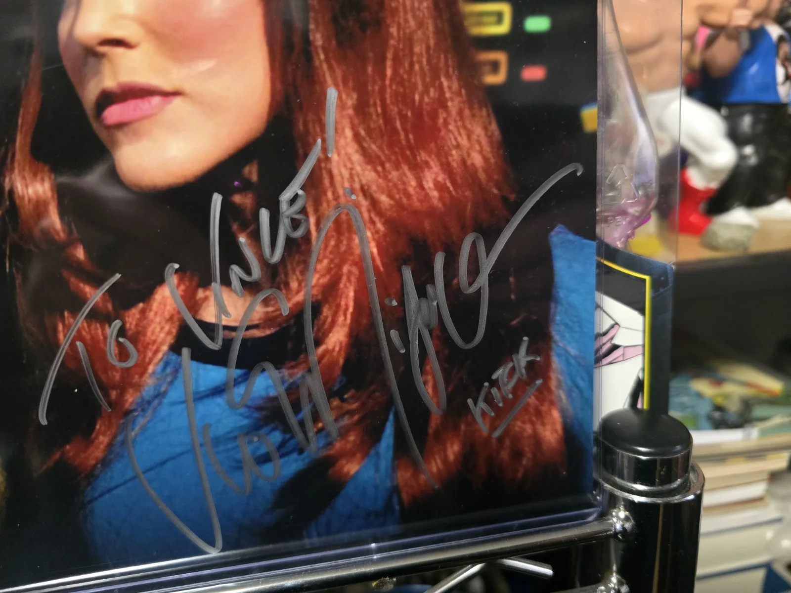 Vic Mignogna, Michelle Specht — VIC MIGNOGNA & MICHELLE SPECHT Signed AUTO 8x10 Photo STAR TREK CONTINUES COA, image 3