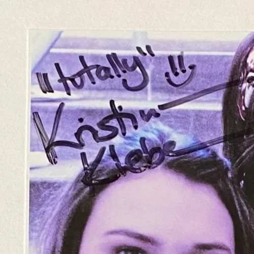 KRISTINA KLEBE Signed Photo "Totally" & Happy Face 4x6 HALLOWEEN Autograph Auto, image 3