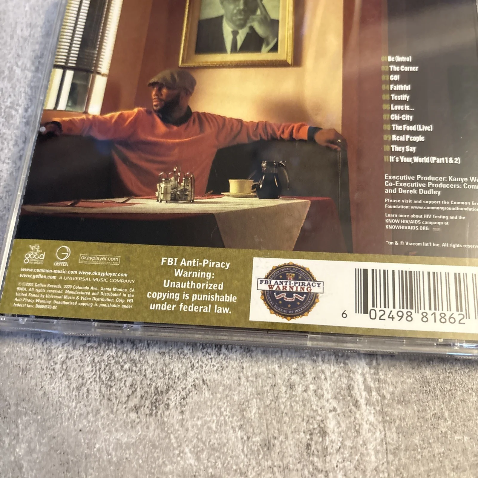 Common : BE signed LP vinyl ( The Roots Mos Def Nas Q-Tip Logic Blu & Exile ), изображение 4