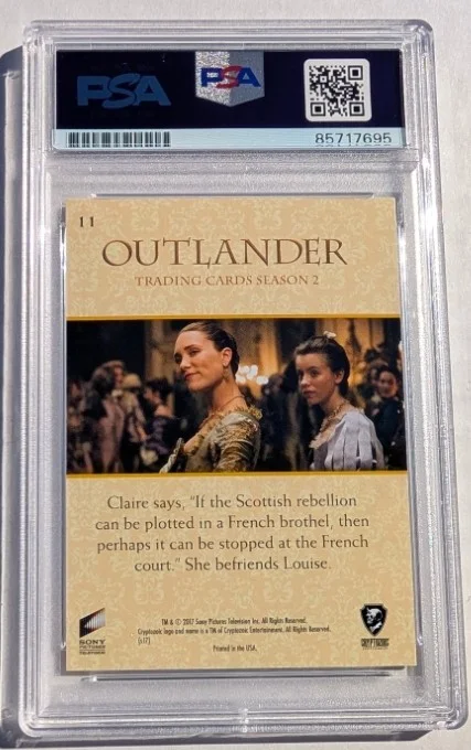 CAITRIONA BALFE signed OUTLANDER CARD PSA Authenticated Rainbow Foil Parallel, image 2