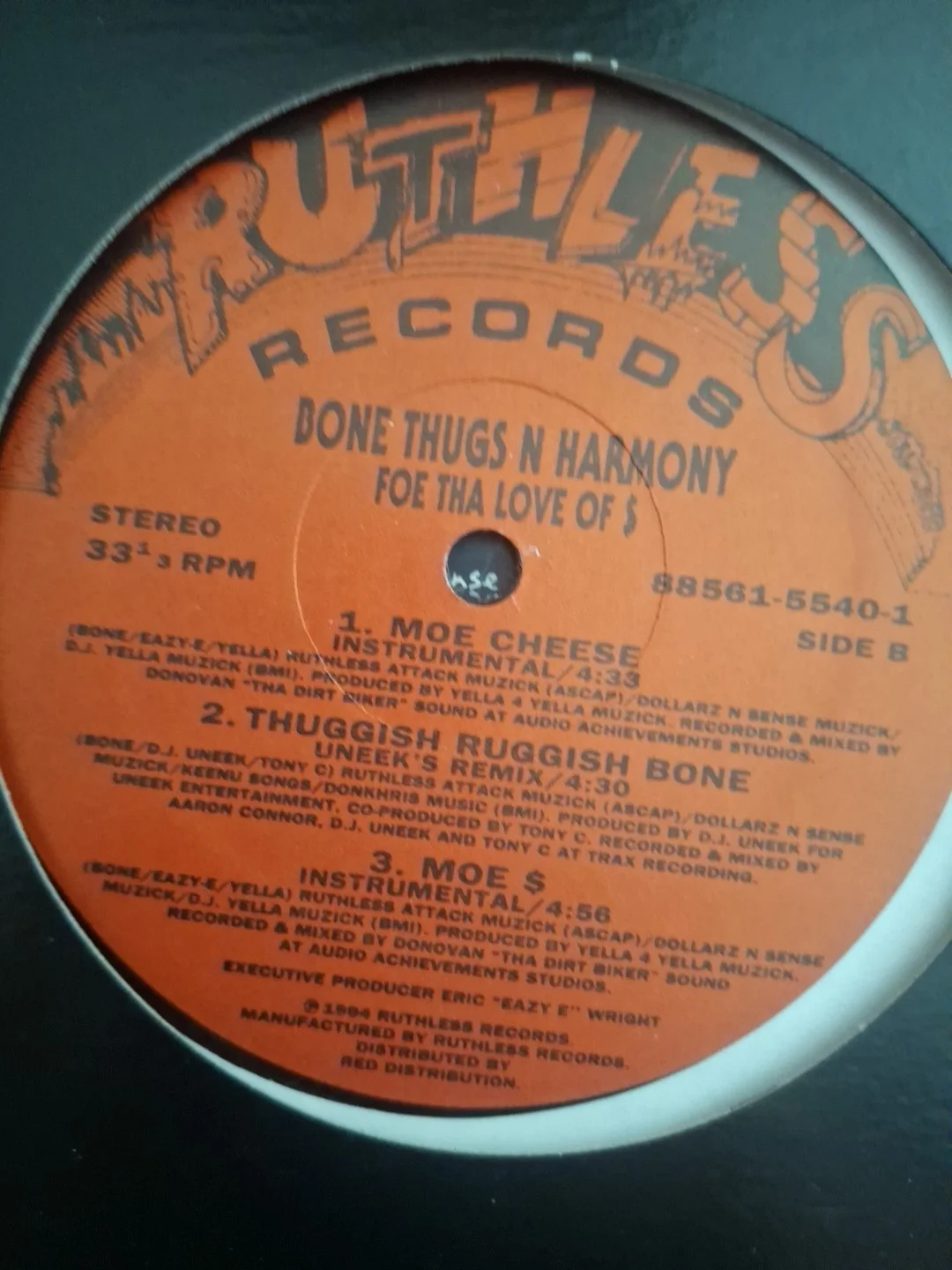Bone Thugs N Harmony Signed Foe Tha Love Of $ Vinyl Beckett #AE57658, изображение 4