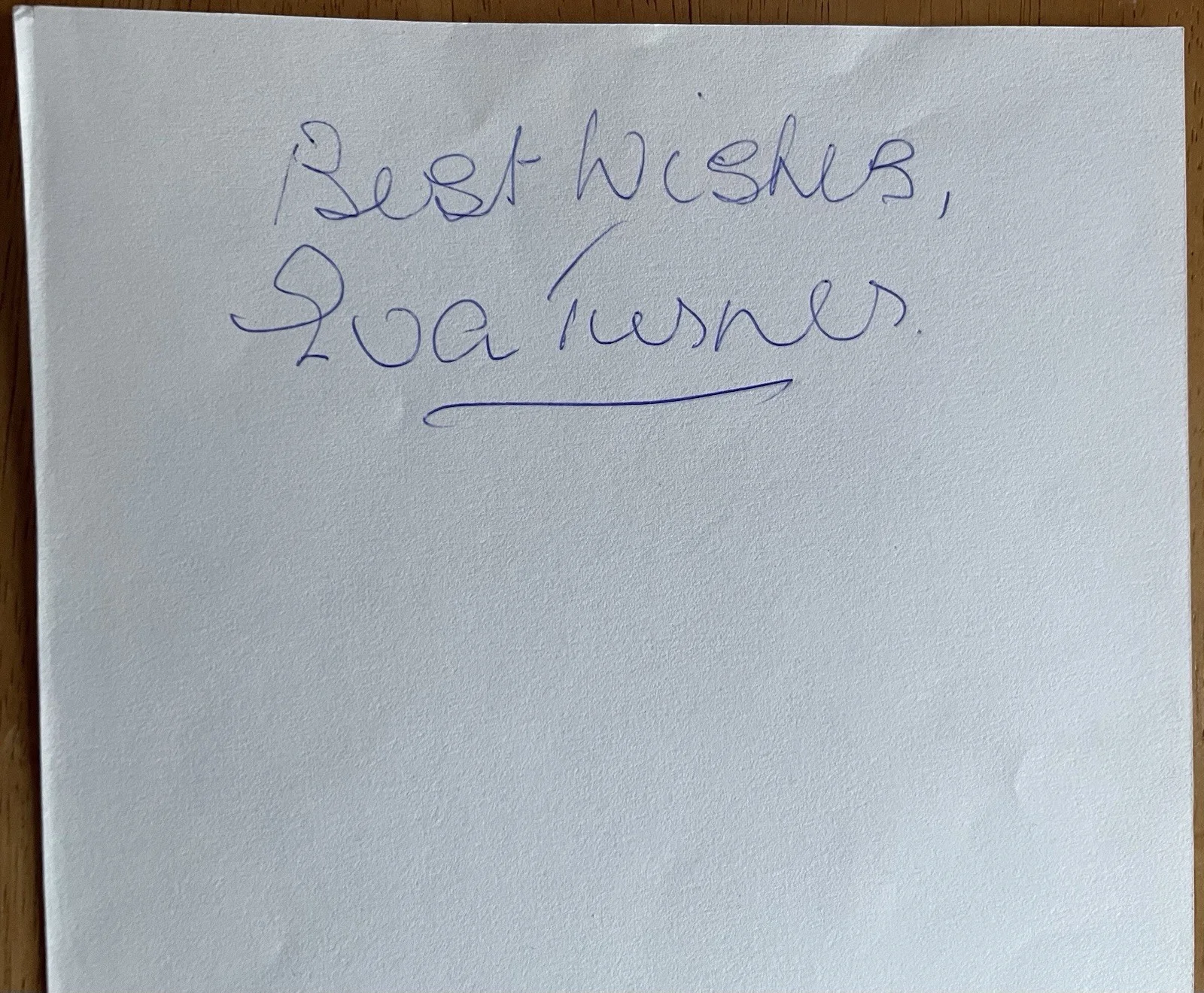 ENGLISH OPERA SOPRANO EVA TURNER AUTOGRAPH, image 2