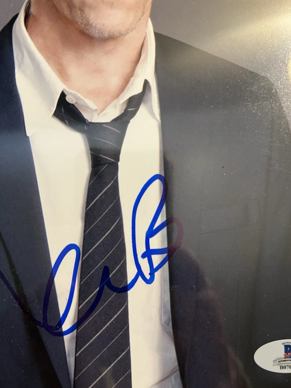 KEVIN BACON BECKETT CERTIFIED 8x10 PHOTO w CERT OF AUTHENTICITY, image 2