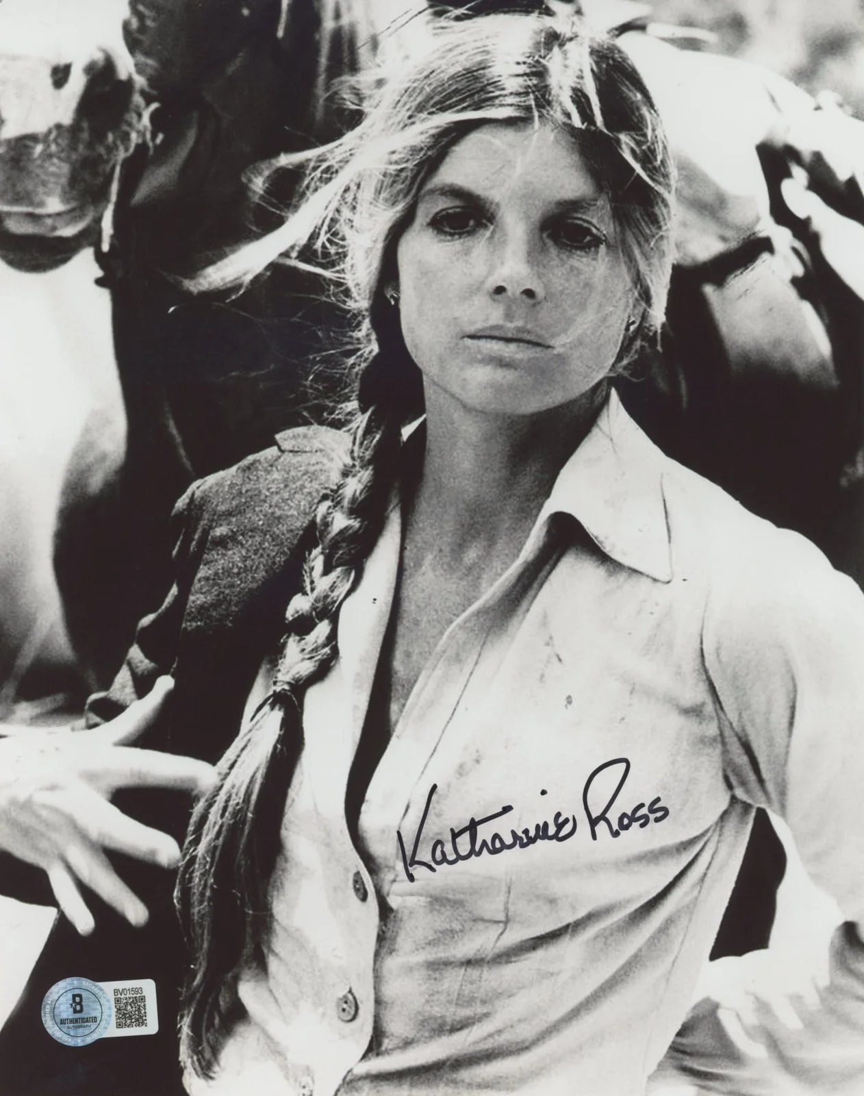 Katharine Ross — Katharine Ross Butch Cassidy Authentic Signed 8x10 Vertical Photo BAS 7