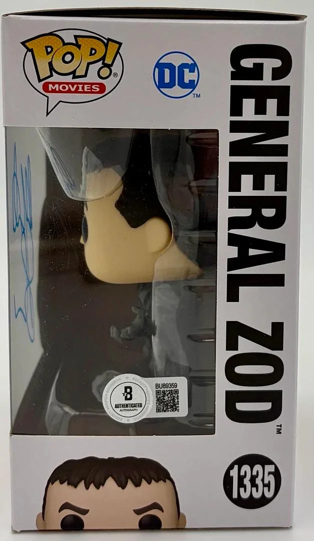 Michael Shannon signed "General Zod" Funko #1335 (Flash) - Beckett COA, image 3