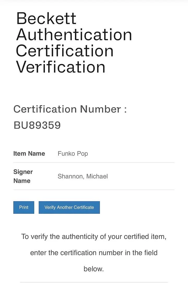Michael Shannon signed "General Zod" Funko #1335 (Flash) - Beckett COA, image 5