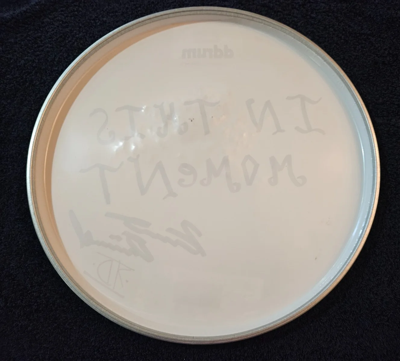 Kent Dimmel Stage used Signed Drumhead 14" - In This Moment, изображение 4