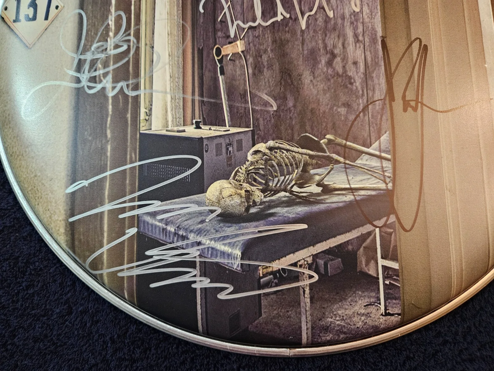 Dream Theater Signed Drumhead 14" Distance Over Time NEW unused, image 2
