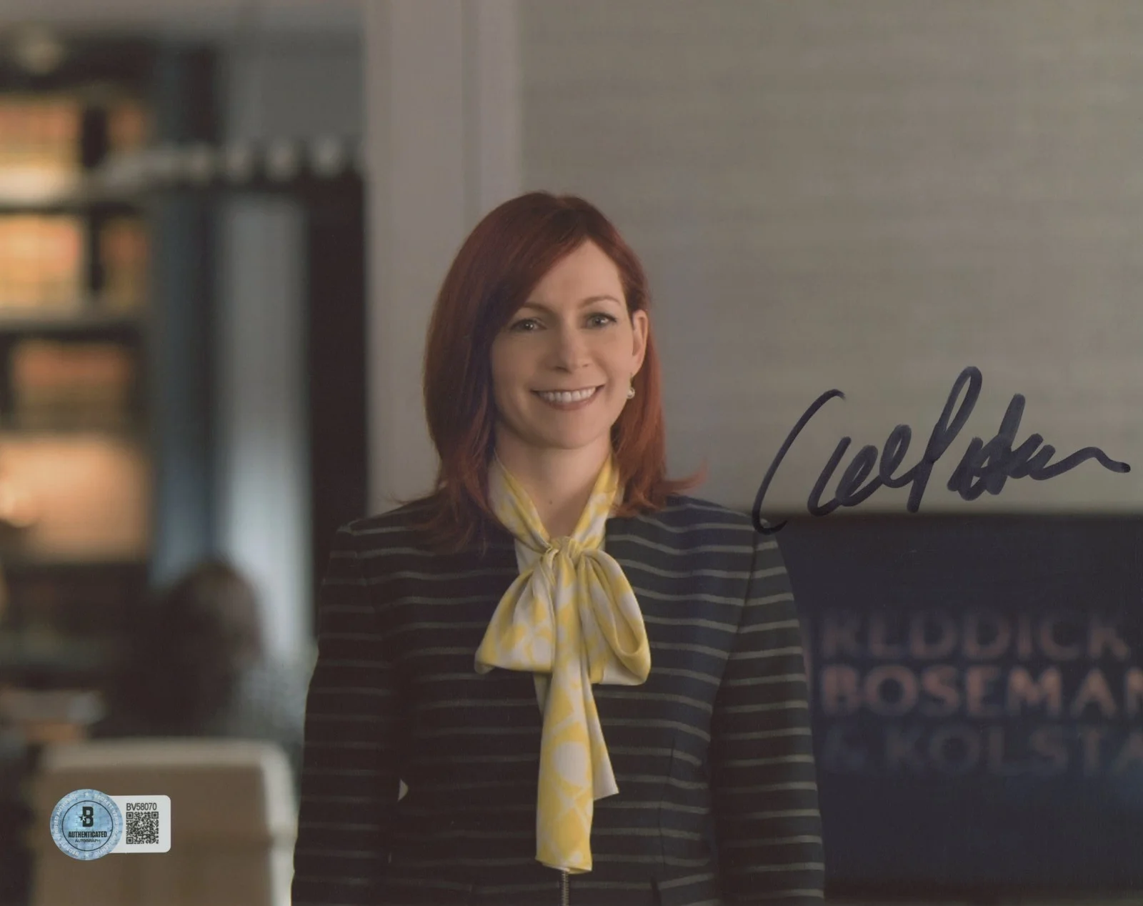 Carrie Preston — Carrie Preston Elsbeth Authentic Signed 8x10 Photo Autographed BAS #BV58070