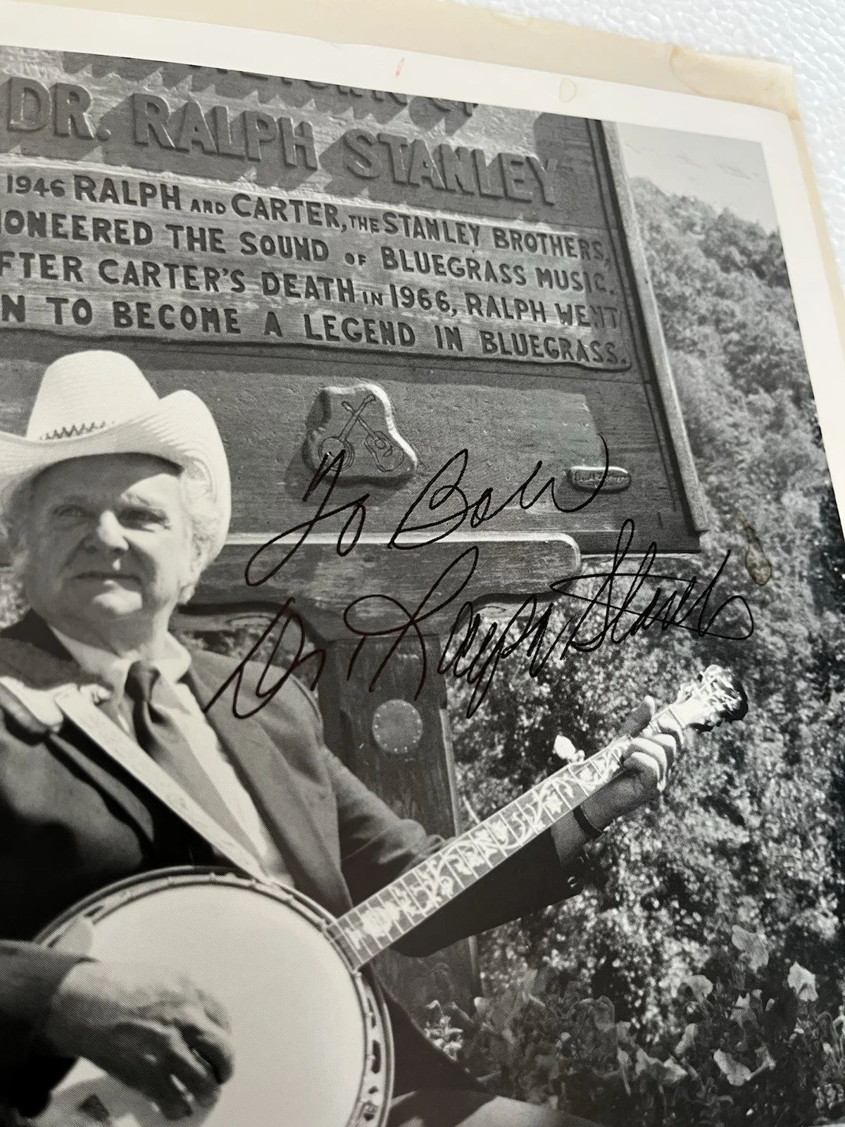 RALPH STANLEY THE STANLEY BROTHERS BLUEGRASS ICON RARE SIGNED PHOTO unverified, image 2