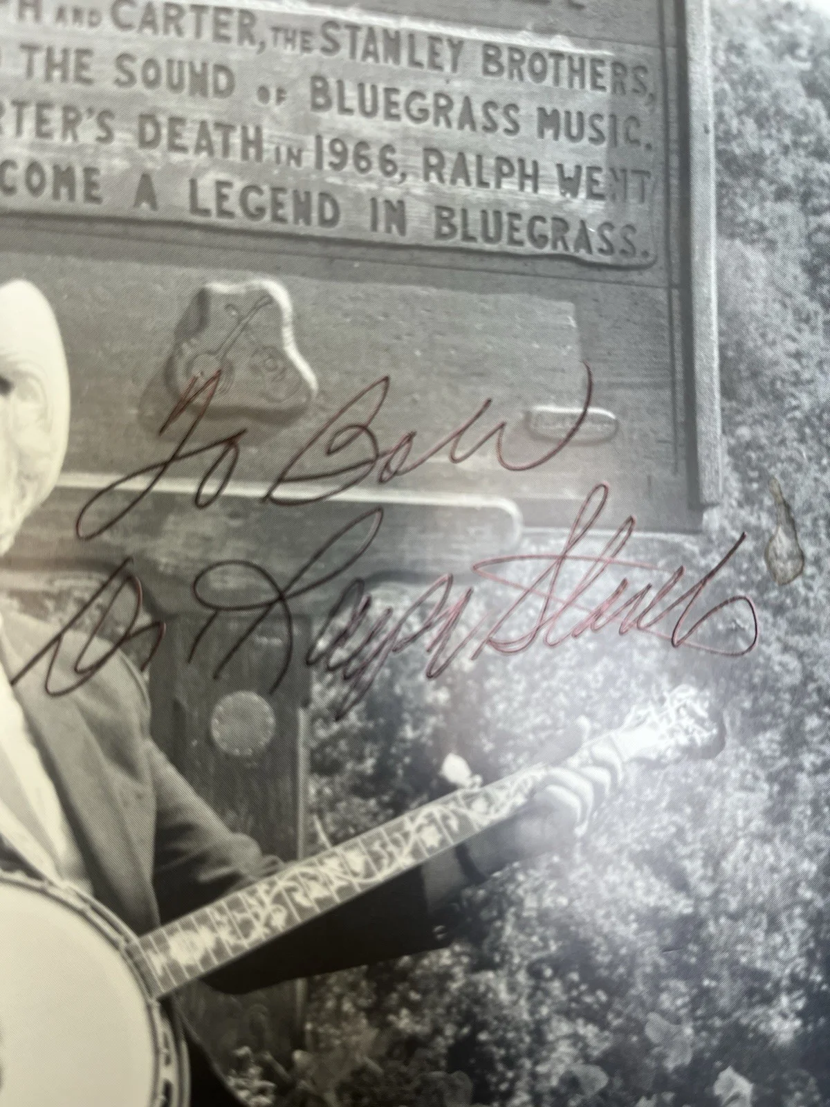 RALPH STANLEY THE STANLEY BROTHERS BLUEGRASS ICON RARE SIGNED PHOTO unverified, image 4