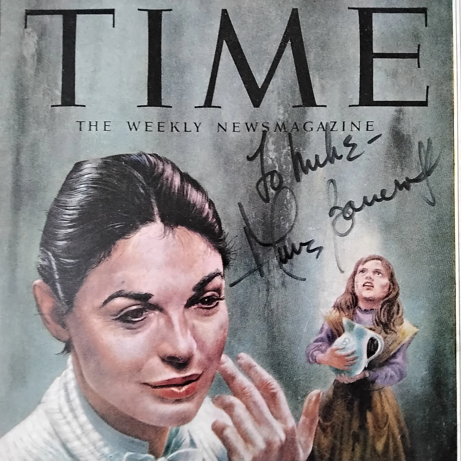 Anne Brancroft SIGNED 1959 Mag Cover Movie Actress Mircle Worker The Gradute, изображение 4