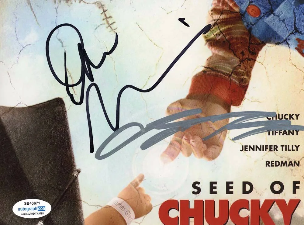 JENNIFER TILLY, DON MANCINI — Jennifer Tilly & Don MancinI signed "SEED OF CHUCKY" 8x10 Photo EXACT PROOF ACOA, изображение 5