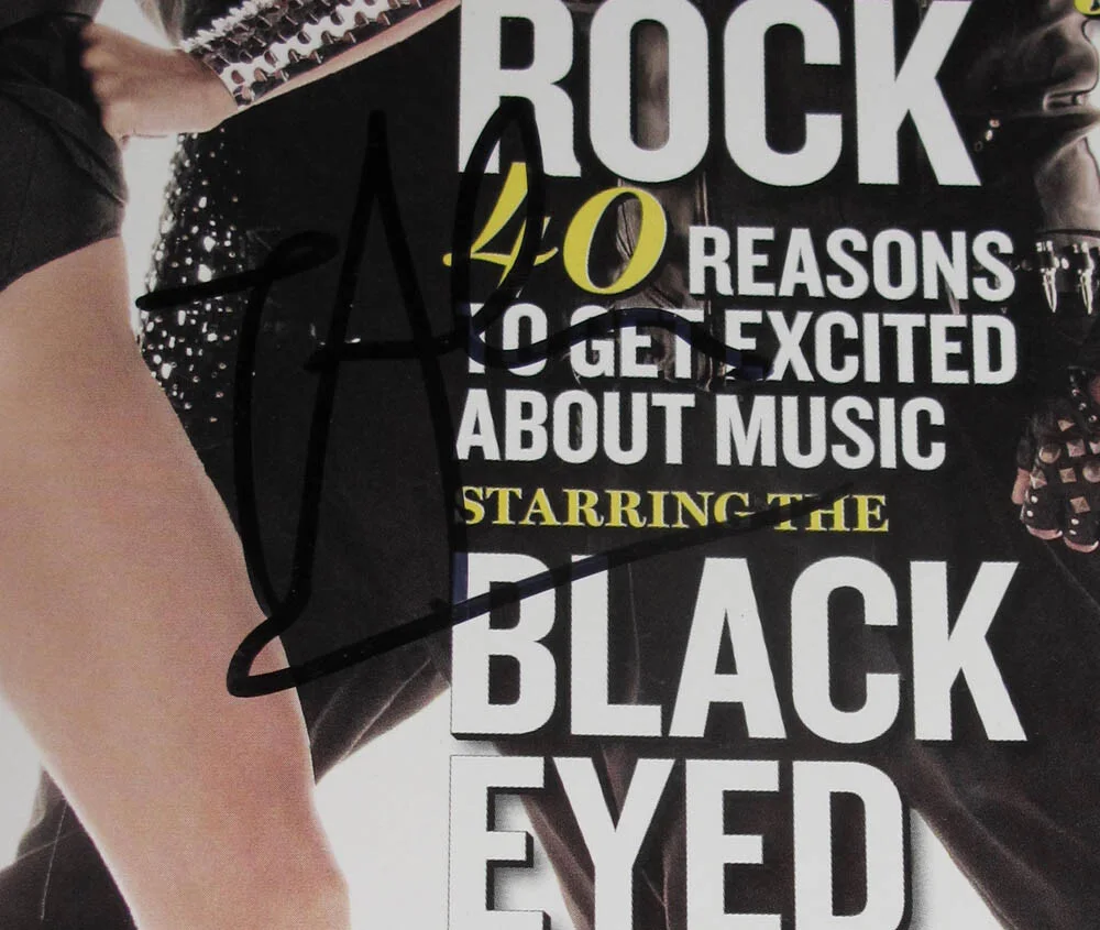 TABOO, APL.DE.AP - BLACK EYED PEAS — TABOO & APL.DE.AP signed BLACK EYED PEAS "ROLLING STONE" Magazine PROOF COA, image 4