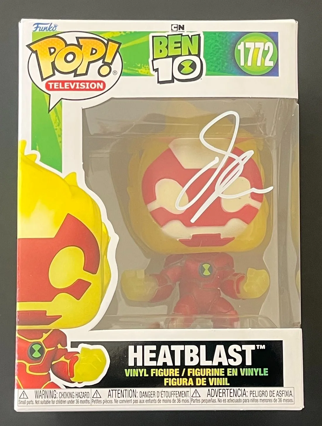 DARYL SABARA SIGNED BEN 10 HEATBLAST 1772 FUNKO POP w/EXACT PROOF & BECKETT COA, изображение 2