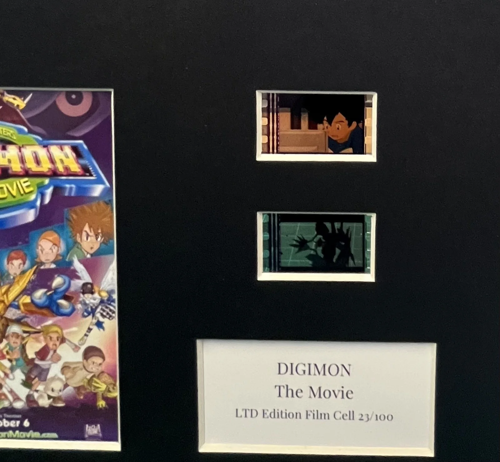 DIGIMON THE MOVIE . 35mm Film Cell Mounted Display, изображение 2