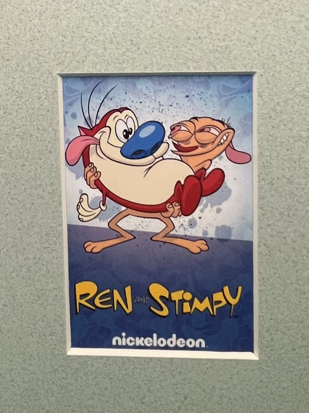REN AND STIMPY . 35mm Film Cell Mounted Display, image 2