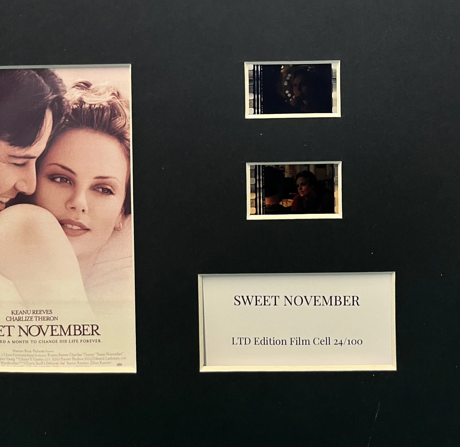 SWEET NOVEMBER. 35mm Film Cell Mounted Display, image 2
