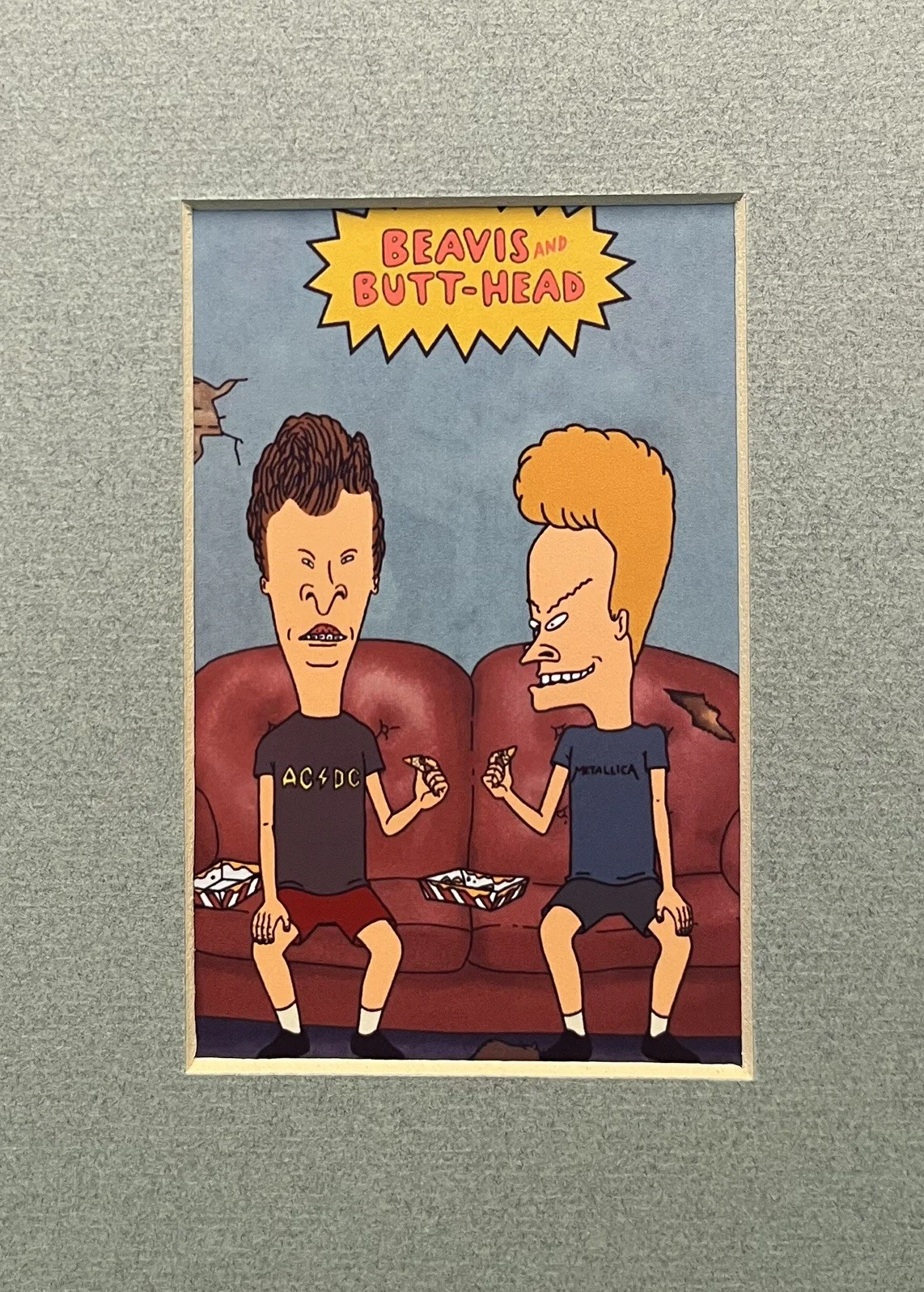 BEAVIS AND BUTT-HEAD 35mm Film Cell Mounted Display, image 2