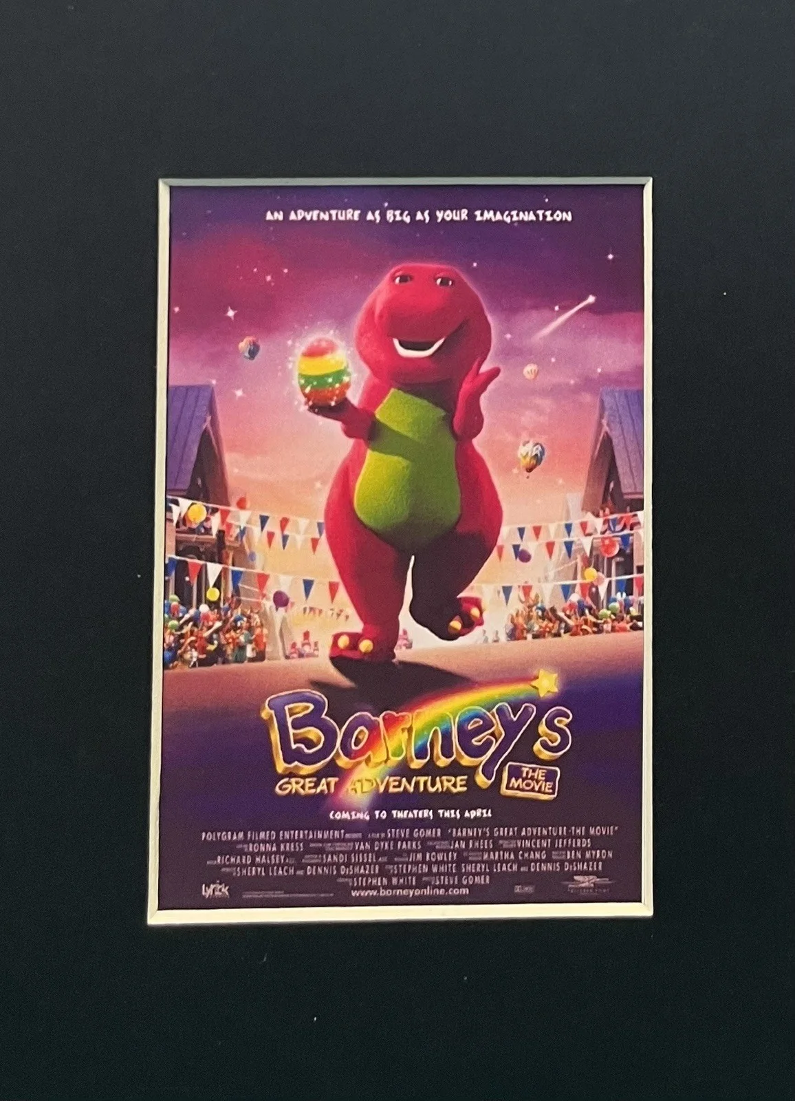BARNEY’S GREAT ADVENTURE THE MOVIE. 35mm Film Cell Mounted Display, изображение 2