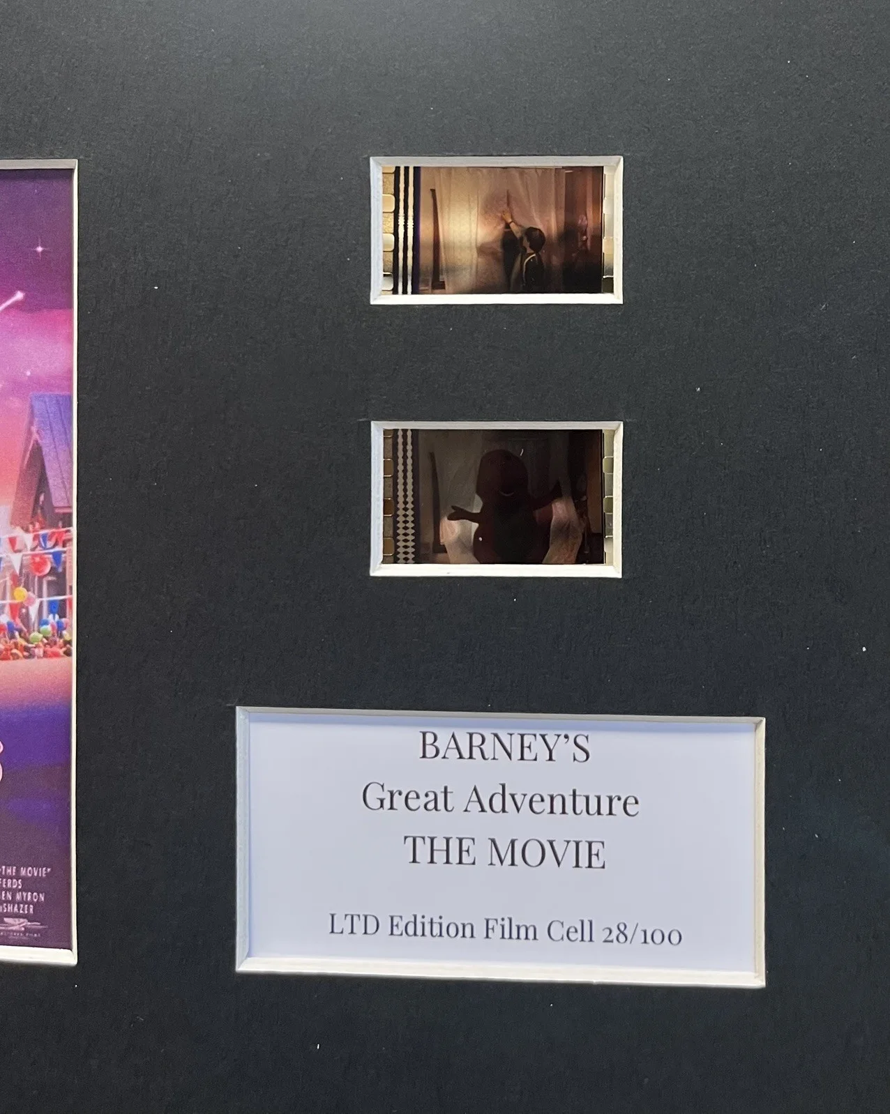 BARNEY’S GREAT ADVENTURE THE MOVIE. 35mm Film Cell Mounted Display, изображение 3