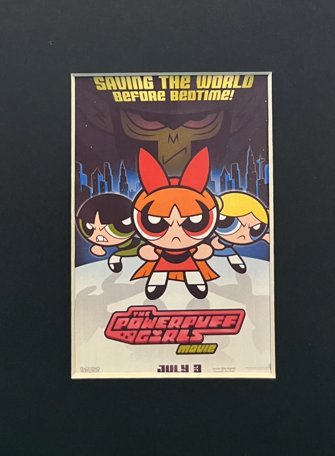 THE POWERPUFF GIRLS Movie. 35mm Film Cell Mounted Display, изображение 3